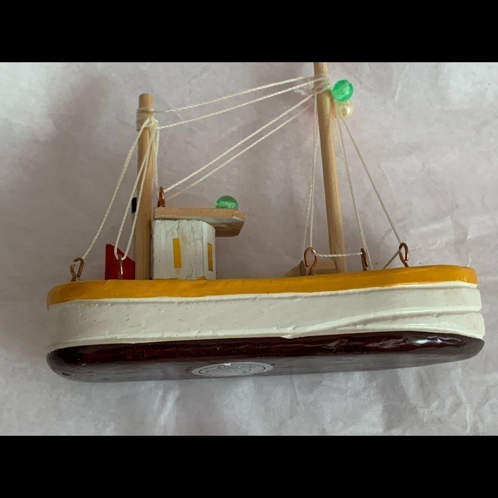 Vintage Nanco Souvenir Fishing Boat
